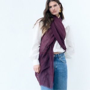 NWT Zara Linen Scarf